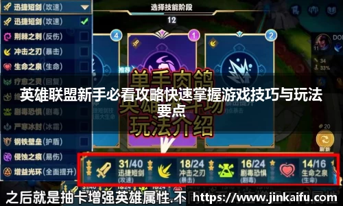 英雄联盟新手必看攻略快速掌握游戏技巧与玩法要点