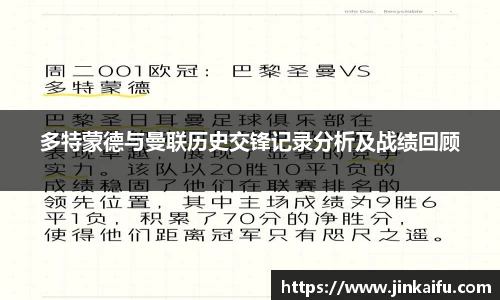 多特蒙德与曼联历史交锋记录分析及战绩回顾